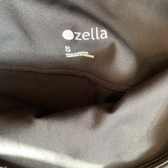 Zella Black Slit Knee Mesh Casual Active leggings size S - Picture 9 of 12